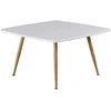 Venture Design Kavos staliukas, Plaza Sofa Romb, 80x80 cm, Balta