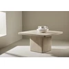 Venture Design Kavos staliukas Qvart 80x80x46 cm Smėlio spalvos MDF