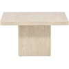 Venture Design Kavos staliukas Qvart 80x80x46 cm Smėlio spalvos MDF