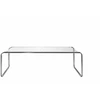 Venture Design Kavos staliukas Saturnus 120x60x37,5 cm Sidabro chromas Stiklas