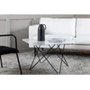 Venture Design Kavos staliukas, Tristar sofa stalas, 80x80x50 cm, Juodas/Baltas