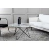 Venture Design Kavos staliukas, Tristar sofa stalas, 80x80x50 cm, Juodas/Baltas