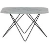 Venture Design Kavos staliukas, Tristar sofa stalas, 80x80x50 cm, Juodas/Baltas