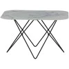Venture Design Kavos staliukas, Tristar sofa stalas, 80x80x50 cm, Juodas/Baltas
