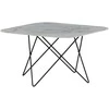 Venture Design Kavos staliukas, Tristar sofa stalas, 80x80x50 cm, Juodas/Baltas