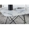 Venture Design Kavos staliukas, Tristar sofa stalas, 80x80x50 cm, Juodas/Baltas
