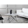 Venture Design Kavos staliukas, Tristar sofa stalas, 80x80x50 cm, Juodas/Baltas