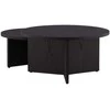 Venture Design Kavos staliukų rinkinys Saltö 65x85 cm Juodas MDF