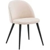 Venture Design Kėdė, aksominė siūlė, 57x76.5x50 cm, Bėžinės spalva