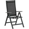 Venture Design Kėdė, Albany Light 5-pozicijų, 2 vnt., 67x59x109.5 cm, Juoda