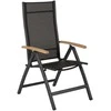 Venture Design Kėdė, Panama Light 5 padėčių, 75x60x110 cm, Juoda