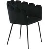 Venture Design Kėdė su rankenėlėmis, Limhamn, 54x61x76.56 cm, juoda