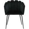 Venture Design Kėdė su rankenėlėmis, Limhamn, 54x61x76.56 cm, juoda