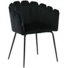 Venture Design Kėdė su rankenėlėmis, Limhamn, 54x61x76.56 cm, juoda
