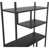 Venture Design Knygų spinta 85x35x188 cm Juodas plienas