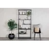 Venture Design Knygų spinta 85x35x188 cm Juodas plienas