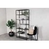 Venture Design Knygų spinta 85x35x188 cm Juodas plienas