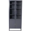 Venture Design Knygų spinta Bakal 80x40.5x190 cm šviesiai pilkas plienas