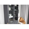 Venture Design Knygų spinta Bakal 80x40.5x190 cm šviesiai pilkas plienas