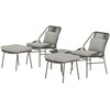 Venture Design Lauko poilsio baldų komplektas Zakynthos rudas