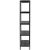 Venture Design Atvira knygų lentyna Heim 120 × 190 cm, juoda