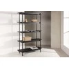 Venture Design Atvira knygų lentyna Heim 120 × 190 cm, juoda