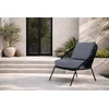Venture Design Lounge kėdė Lindos 52x60 cm Juoda poliesterio virvė