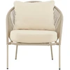 Venture Design Lounge kėdė Lindos smėlio spalvos plienas