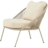 Venture Design Lounge kėdė Lindos smėlio spalvos plienas