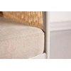 Venture Design Lounge kėdė Louie 94x74 cm Smėlio spalvos lininis audinys plieno rėmas
