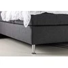 Venture Design Lovas, Toledo, 180x200 cm, Tamsiai pilka
