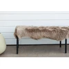 Venture Design Netikra kailinė antklodė, Katy poliesteris, 180x55 cm, ruda