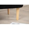 Venture Design Ottomanas/Pufas, Salina, 59x59x40 cm, Juoda