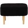 Venture Design Ottomanas/Pufas, Salina, 59x59x40 cm, Juoda
