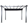 Venture Design Pergola, Lazio, 295x245x395 cm, Juoda