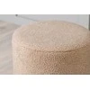 Venture Design Venture Home Benji Pouf, 35x35x42,5 cm, pliušinis, smėlio ir juodos spalvos Lumarko!