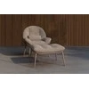 Venture Design Poilsio kėdė Cala smėlio spalvos, plienas, poliesteris, putos, vytelės