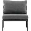 Venture Design Poilsio kėdė Copacabana 70x70x30 cm juoda, aliuminis