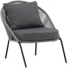 Venture Design Poilsio kėdė, Lindos 2 vnt., 85x78x73 cm, Pilka