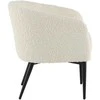 Venture Design Poilsio kėdė, pūkuota, 64x70x66 cm, balta