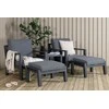 Venture Design Poilsio komplektas, Barselona, 159x84x77 cm, Juoda