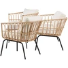 Venture Design Poilsio komplektas, rotangas, juodas