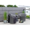 Venture Design Poilsio komplektas, Spoga, Stalas: ⌀40 cm Kėdė: D:58 A:73 P:67 cm Sofa: D:58 A:73 P:67 cm, Pilka
