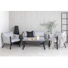 Venture Design Poilsio komplektas, Virya, Sofa: 72x150 cm, Stalas: 46x120 cm, Juodas