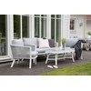 Venture Design Poilsio komplektas, Virya, Stalas: 120x55 cm, Sofa: 77x72 cm, Balta