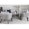 Venture Design Poilsio komplektas, Virya, Sofa: 72x150 cm, Stalas: 46x120 cm, Juodas