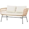 Venture Design Poilsio sofa Isola rotangas juoda smėlio spalvos
