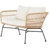 Venture Design Poilsio sofa Isola rotangas juoda smėlio spalvos
