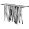 Venture Design Priešais stalas, akmuo, 74x130x37 cm, juodas