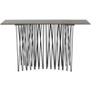 Venture Design Priešais stalas, akmuo, 74x130x37 cm, juodas